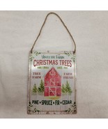 Mistle Toe Farms Christmas Trees Decoration Wall Sign Plaque 8&quot;x10.5&quot; Re... - $13.85