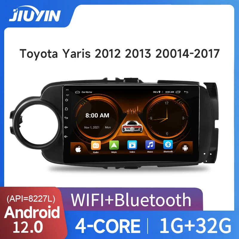 JIUYIN AI Voice 2 din Android Auto Radio For Toyota Yaris 2012 2013 2001... - $109.20+