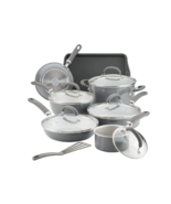 Rachael Ray - Create Delicious 13-Piece Cookware Set - Gray Shimmer - $170.00