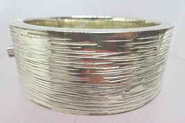 Mexican Large Heavy Sterling Silver Hinged Bangle Cuff Bracelet - £198.57 GBP