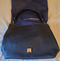 Dooney and Bourke Black Pebbled Leather Large Hobo Shoulder Bag - £129.84 GBP