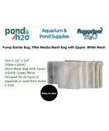 Filter Media Mesh Bag With Zipper 20&#39;&#39; x 24&#39;&#39; (50cm x 60cm) Size,  5/64t... - £19.42 GBP