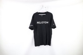 Peloton Mens Size Large Spell Out 100 Century Ride Short Sleeve T-Shirt Black - £19.46 GBP