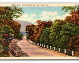 Generic Scenic Greetings Country Road Gretna Pennsylvana PA Linen Postca... - £3.07 GBP