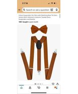 Yellow Bow Tie and Suspenders NWT (T13) - $165.58 MXN