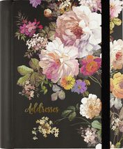 Midnight Floral Large Address Book [Hardcover] Peter Pauper Press - $11.48