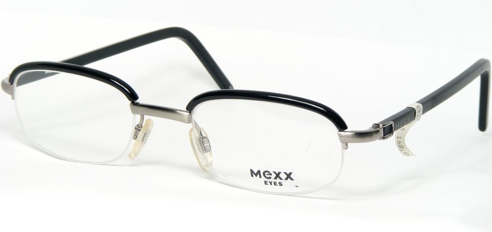Vintage MEXX EYES 5807 237 BLACK /SILVER EYEGLASSES GLASSES FRAME 49-21-... - $96.33