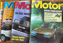Lot of 4 The Motor Magazine UK 1974-1981 Fiat Mercedes Granada Road Test - $26.47