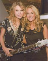Signed Taylor SWIFT &amp; Carrie UNDERWOOD Photo with COA Autographed - £117.15 GBP