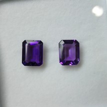 Natural Amethyst African Octagon Step Cut 11X9mm Grape Purple Color VS Clarity L - £62.46 GBP