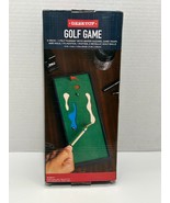 New Desktop Mini Golf Game Set Tabletop Practice Green W/ Balls Flags New! - $7.43