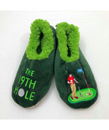 Snoozies Men&#39;s Slippers The 19th Hole Medium 9/10 Green - $14.84