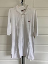 Phat Fam Vintage  4XL Cotton Pique Knit Short Sleeve Polo Shirt White - $20.78