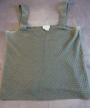 LADIES KNITTED BLACK TANK TOP Size Small by Designers Originals Wide Strap - $8.90
