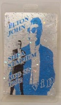 ELTON JOHN - VINTAGE ORIGINAL 1992 SHEA STADIUM LAMINATE HOLOGRAM SHOW PASS - $20.00
