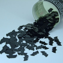 Bat 3/8&quot; Black Tabletop Confetti Bag 14 gms CCP9385 FREE SHIPPING - £5.47 GBP+