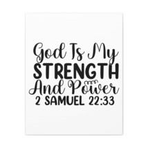  2 Samuel 22:33 God is My Strength Bible Verse Canvas Christian  - £55.96 GBP+