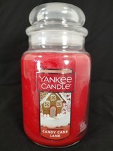 Yankee Candle Candy Cane Lane 22 oz Original Large Single Wick Jar 110-150 Hrs - £16.81 GBP