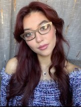 New Mikli by ALAIN MIKLI ML1270 Cat Eye Beige 52mm Women&#39;s Eyeglasses Frame - $69.99