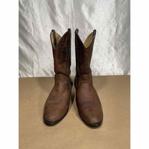 Smoky Mountain Brown Leather Western Cowboy Boots Men’s Size 5 D - £23.92 GBP