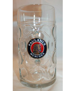 Paulaner Munchen Germany 1 Liter Large Heavy Dimpled Beer Mug Stein Logo... - £40.25 GBP