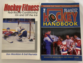 The Hockey Handbook and Hockey Fitness Lloyd Percival Soft Cover Book Lot - $84.88 CAD