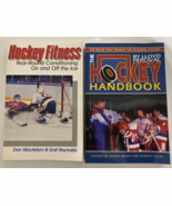 The Hockey Handbook and Hockey Fitness Lloyd Percival Soft Cover Book Lot - $85.27 CAD