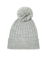 Michael Kors Women&#39;s Gray Knit Beanie with Pom Pom Hat New in Package MS... - $24.99