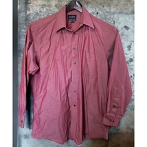 Charter Club Room Mens Shirt Size 16.5 32/33 Pink Iridescent Button Down - £11.95 GBP