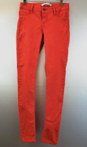 Refuge Red Stretch Denim Pants Skinny Jeans size 2 - £3.99 GBP