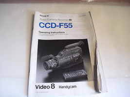 sony  ccd-f55  manual   - $0.99