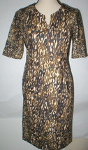 New Womens $475 2 NWT Designer Escada Sport Leopard Print Dress 38 Ejunk... - $584.09