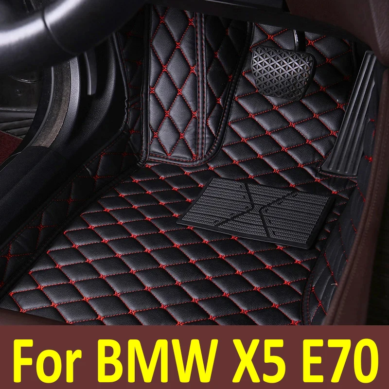 Car Floor Mats For BMW X5 E70 MK2 2008~2013 Luxury Leather Mat Set Auto ... - $47.03+