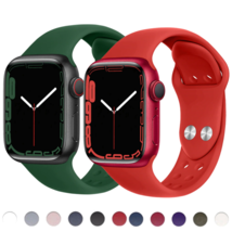 Silicone Strap For Apple Watch Band IWatch Series Ultra 8 7 SE 6 5 3 45mm 44mm 4 - £7.95 GBP