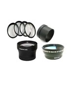 Wide Lens + Tele Lens + Macro Close Up + Tube for Canon Powershot G10, G... - £42.93 GBP