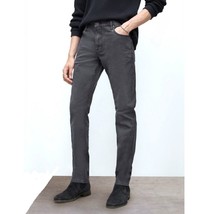 John Varvatos Men's J702 Slim Jeans Wilder Wash Garment Dyed Denim Dark Charcoal - £77.62 GBP