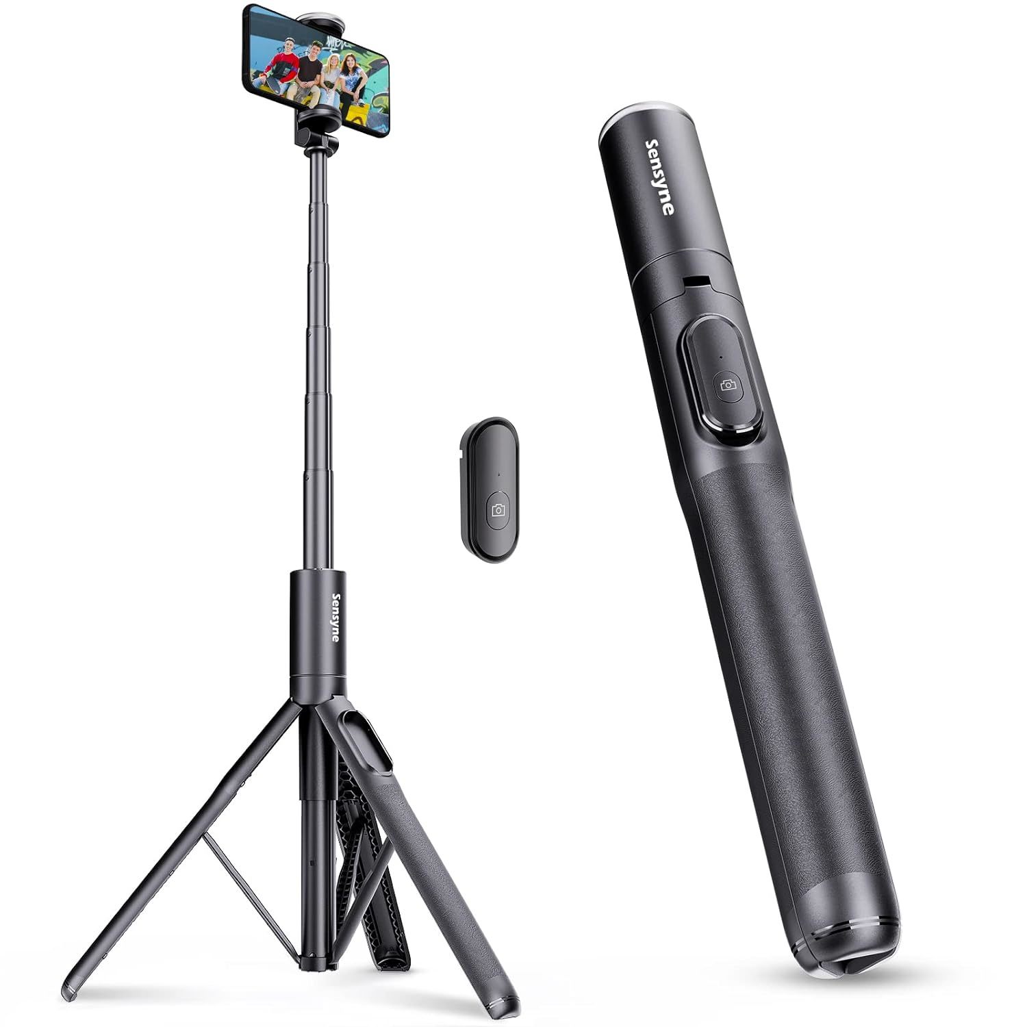 Primary image for 60" Phone Tripod & Selfie Stick, Lightweight All In One Phone Tripod Integrated 