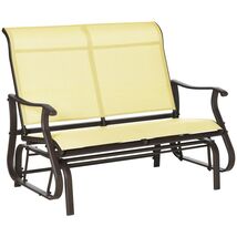 Outsunny 2-Person Outdoor Patio Glider Bench Loveseat Rocker - $198.99