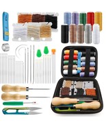 Leather Sewing Kit Hand Sewing Needles DIY Projects Repair Set Home Tool... - $304.64 MXN