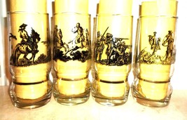 4 Zur Goldenen Gans +2009 Augsburg Hunting Season Vtg. German Beer Glasses - £19.94 GBP