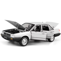 1:24 Volkswagen Santana Alloy Classic Model Car Sound And Light Toys #white - £28.56 GBP