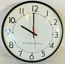 American Time U55bhaa504 Clock Steel Case Analog 1-5/8 depth 13.25 Diame... - £51.28 GBP