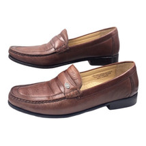 Florsheim Brown loafers w/ F medallian accent Size 11.5D - £33.20 GBP