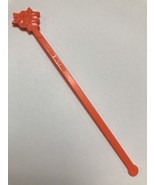 Del Webb Hotel Swizzle Stick Stir Orange - $3.32
