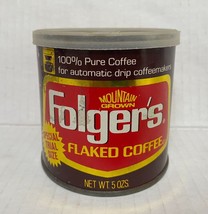 Vtg Folger’s Trial Size Coffee Can For Automatic Drip Flaked Coffee Empty 948A - £12.88 GBP