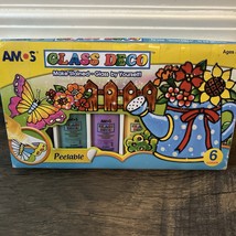 Amos Glass Deco Stained Glass Paint 6 Colors NEW - $19.95