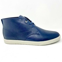 Clae Strayhorn Leather Navy Leather Mens Casual Sneakers - £51.85 GBP