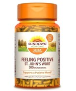 Sundown Feeling Positive St. John&#39;s Wort Stress Capsules, 300 Mg, 150 Ct - $35.99