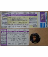 DURAN DURAN Vintage Ticket Stubs 2000 San Diego Raleigh NC + Metal Butto... - $20.00 CAD