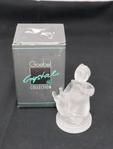 Goebel MJ Hummel 3.625&quot; Visiting an Invalid Frosted Glass Figurine - £15.94 GBP